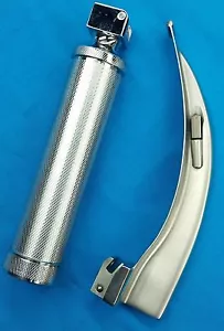 NEW PREMIUM GRADE LARYNGOSCOPE MAC BLADE # 4 1 HANDLE ENT ANESTHESIA INTUBATION - Picture 1 of 1