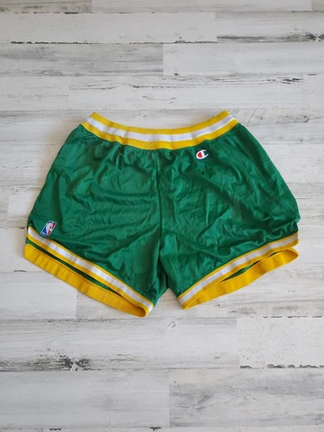 VTG 90s CHAMPION SEATTLE SUPERSONICS NBA SHORTS Cover