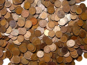 Nazi German Third Reich - 50 Coins 1 + 2 Reichspfennig 1937-1940 Bronze WW2 LOT - Picture 1 of 3