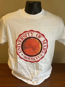 VTG NOS Single Stich Space Nature T Shirt Mens Med University of Mars USA D217 - Picture 1 of 6