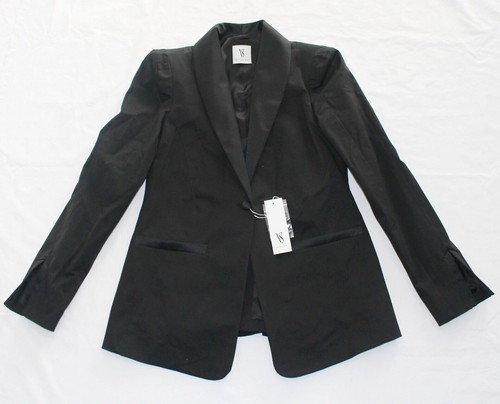 VALENTINO Giacca Blazer VALENTINA SHAH Edizione Limitata $625 Nuova DONNA 10 Large Nero ITALIA