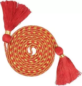 Liturgical Red and Gold Tone Tassel Cincture for Church Vestments 169 Inches - Picture 1 of 7