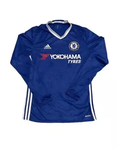 RARA Maglietta Adidas Chelsea 2016/2017 taglia small manica lunga - Foto 1 di 8