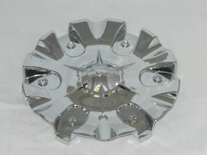 DIP D77 REBEL FITS 18" 20" 22" 24" CHROME LG0412-16 WHEEL RIM CENTER CAP C10D77  - Picture 1 of 3