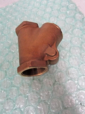 LEGEND 1,1/2" NPT Check Valve Bronze Body Y WYE  In Line  150S 300 WOG - Image 1 of 4