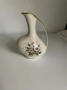 Vintage Ceramic Floral Patten Vase Alka Kunst Bavaria 6028 Germany Stamped 323 - Bild 1 von 7
