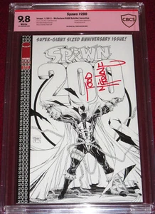 CBCS Verified Spawn issue 200 signed by Todd McFarlane + photo!!! - Picture 1 of 2