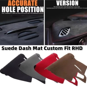 Car Suede Dash Mat Dashboard Cover For Audi A6 C6 RS6 S6 2005 - 2011 4F RHD - Picture 1 of 21