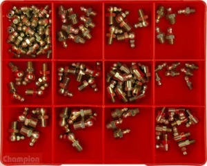  CHAMPION GREASE NIPPLE ASSORTMENT KIT - METRIC  - 105 Pces  - CA109 - Picture 1 of 2