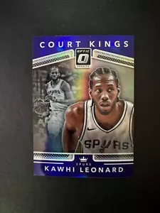 2017-18 Donruss Optic Court Kings Kawhi Leonard Purple Prizm HOLO #28 Clippers - Picture 1 of 2