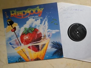 RHAPSODY Sunshplash Cocktail *1988 GERMAN VINYL LP*SIGNATURE*NM* - Foto 1 di 4