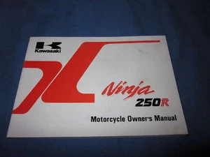 1991 1992 Kawasaki Ninja 250R Propietarios Manual NOS 250R - Imagen 1 de 1