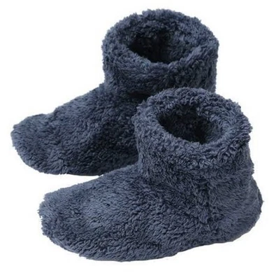BABY GAP Niños Unisex Azul Marino Sherpa Peluche Polar Casa Zapatos Zapatillas Calcetines 6-12m Foto 1 de 4