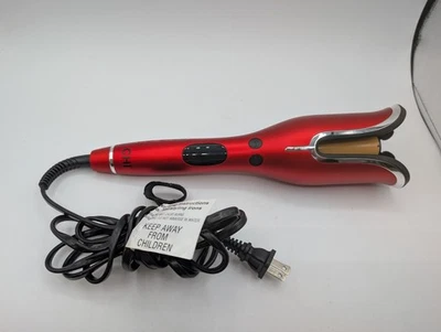 CHI Spin N Curl Curling Iron 1 Inch Ceramic CA2288 Ruby Red Auto Rotating Hair - Image 1 of 4