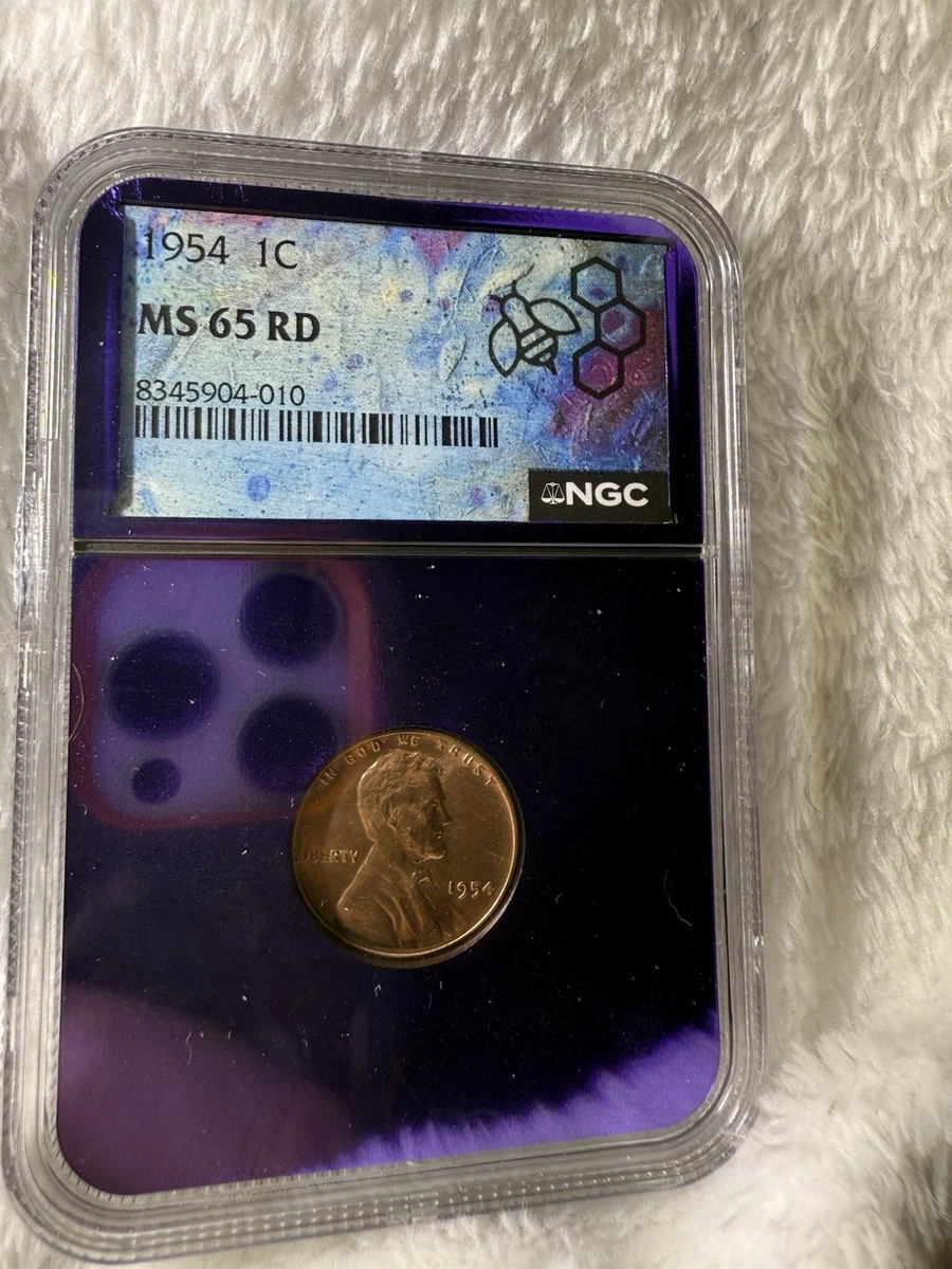 NGC 1954 Grade MS 65 Lincoln Wheat US Small Cents (1909-1958) for