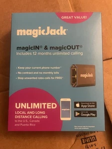 MAGICJACK HOME VoIP TELEPHONE ADAPTER W/ 12 Months of Service - BRAND NEW - Photo 1/2