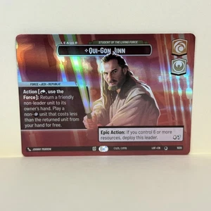 Qui-Gon Jinn: Student of the Living Force Showcase NM Foil Star Wars Unlimited - Picture 1 of 2
