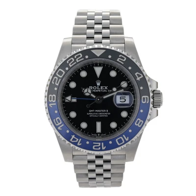 Rolex GMT Master II Batgirl Jubilee 126710BLNR Black & Blue 40mm Watch + B&P - Image 1 of 4