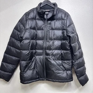 Burton Puffer piumino nero sempreverde giacca isolata fodera soggiorno uomo grande #U2A - Foto 1 di 5