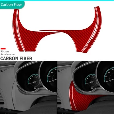 Cubierta lateral velocímetro tablero fibra carbono rojo para Chevrolet Malibu 2008-2012 Foto 1 de 4