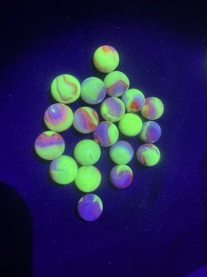 Lote de 10 canicas rosas vaselina uranio Foto 1 de 4