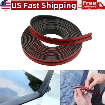 Tira de vedação de borracha 16 pés guarnição de porta de janela de carro borda moldura protetor clima - Imagem 1 de 4