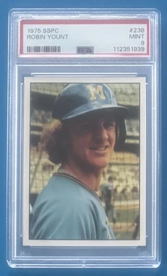 Robin Yount 1975 Rookie HOF PSA 9 Mint - Image 1 of 2