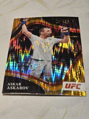 💥🇺🇸💥ASKAR ASKAROV 2022 SELECT UFC 205 OCTAGONSIDE Orange Flash PRIZM MMA UFC - Image 1 of 2
