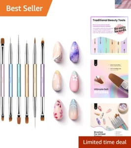 Professional Grade Gel Nail Brush Set - Versatile Tools for Creative Nail Art - Picture 1 of 11