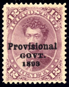 Hawái 69 12c Príncipe Leleiohoku 1893 Gobierno Provisional 1893 PSAG grado 80 NH - Imagen 1 de 3