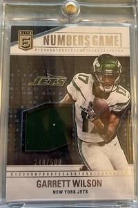 2024 Panini Donruss Elite - Numbers Game Jerseys #NG-GWI Garrett Wilson /500... - Picture 1 of 2