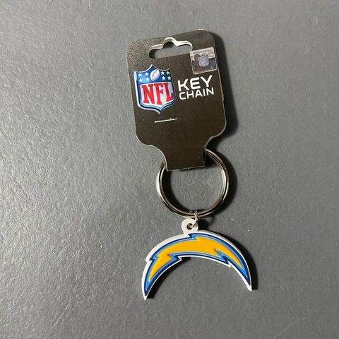 Los Angeles Chargers Team Rubber Keychain Logo NFL Football Blue Yellow Sports Cover