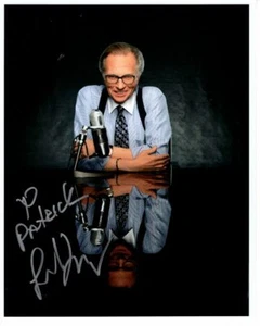 LARRY KING Autographed Signed 8x10 Photograph - To Patrick - Picture 1 of 1