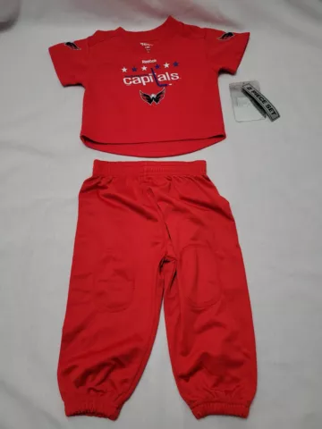 Infant Reebok Washington Capitals Red 2 Piece Outfit 12 Months NHL  Shirt, Pants Cover