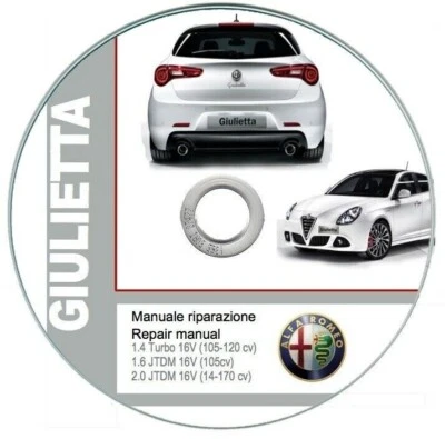 Alfa Romeo Giulietta (2010-13) manuale tecnico e di riparazione su cd - Immagine 1 di 4