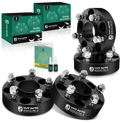 4Pcs 5x4.5" to 5x114.3mm Wheel Spacers M12x1.25 66.1mm 1.5" for Chevrolet Nissan - Image 1 of 4