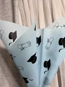 Flower Wrapping Paper Waterproof 20 Sheets Graduation - Picture 1 of 3