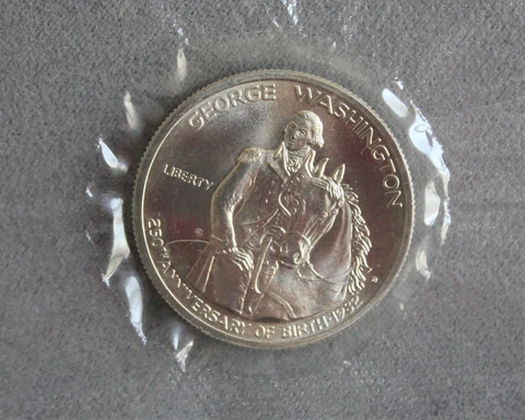 10 1982 D  90% SILVER WASHINGTON COMMERATIVE HALF DOLLARS IN MINT SEALED HOLDERS Cover