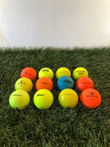 Recycled Mix of Colored Wilson Golf Balls, AAA, 12 Count, **FREE SHIPPING** - Picture 1 of 2