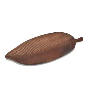Wooden Tray Leaf Design Cheese Board Serving Platter for Kitchen Home Decor F... - Picture 1 of 9