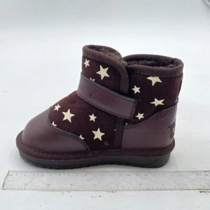 Girls Boys Snow Boots Faux Fur Lined Kids Winter Ankle Shoes for Kids - Picture 1 of 6