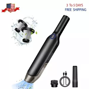 Mini Rechargeable Vacuum Lightweight Car Cleaning 6000PA Powerful Suction - Picture 1 of 8