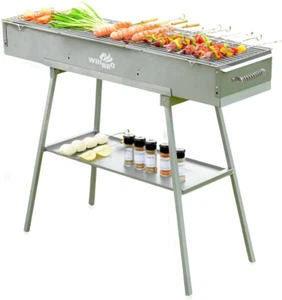 Willbbq Commercial Quality Charcoal Hibachi BBQ Portable Grill Great for Backyar - Picture 1 of 6