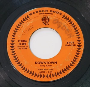 Petula Clark Downtown / You'd Better Love Me 45 RPM Warner Bros. VG Pop '64 - Imagen 1 de 2