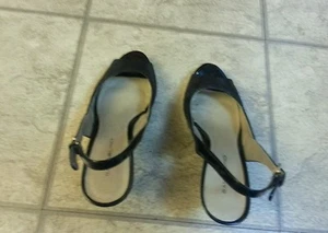 Bandolino Women's Morven Dress Pump Black shoes open toe - SIZE 7.5 M - Picture 1 of 8