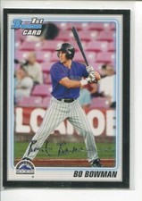 2010 Bowman Prospects Black Bo Bowman BP12 Colorado Rockies