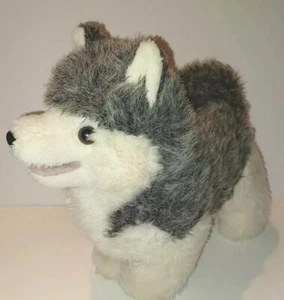 DAKIN 1977 Gray White Wolf Puppy Dog Plush Stuffed Animal Toy 11" Rare Dankin - Picture 1 of 5