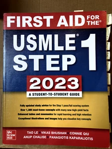 USMLE STEP 1 First Aid (2023) - Gently Used Medical Student Textbook Exam Prep - Picture 1 of 5