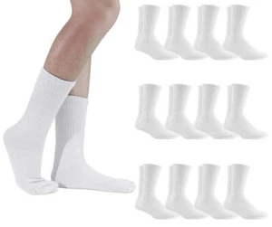 Yacht & Smith Womens Crew, Athletic Cotton Socks, Sports Casual 12 Pairs - Picture 1 of 7