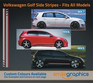 VW Golf Beats Streifen Set Aufkleber - für Alle - Andere Farben Verfügbar - Bild 1 von 2